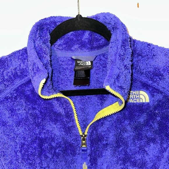The North Face Girls Kids Purple Sherpa Fuzzy Zipper Jacket XL GUC - Picture 7 of 7